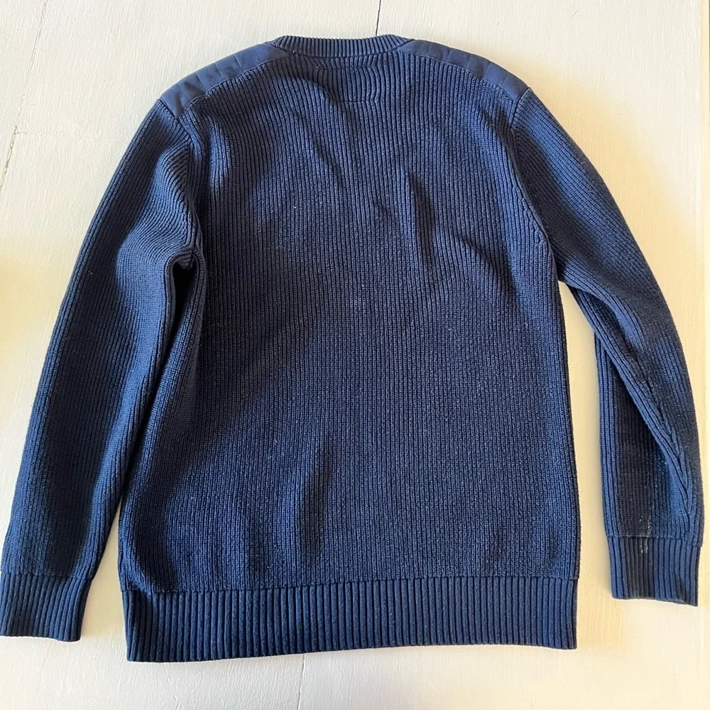 Banana Republic Heritage Collection Navy Knit Sweater Cotton Crewneck Men’s L